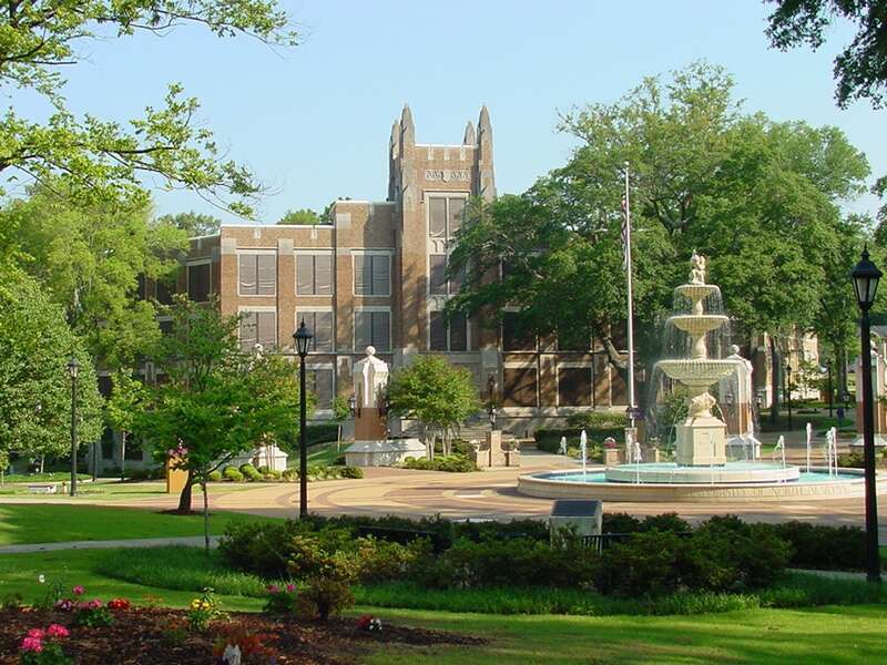 Harrison Plaza, University of North Alabama.  Taken by me in May, 2007.