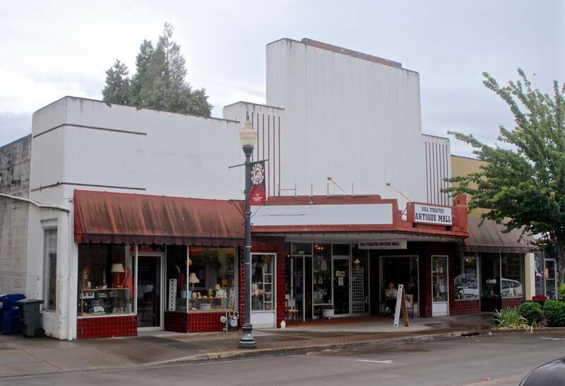 The Hill Theatre Antique Mall, on NE Third Avenue between Main and Lincoln streets in downtown Hillsboro, Oregon, occupies the former Hill Theatre, which was built in 1937.  The theatre closed in the 1970s.