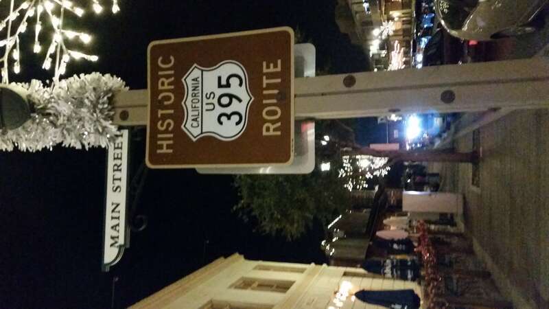 Historic U.S. Route 395 route sign in Old Town Temecula