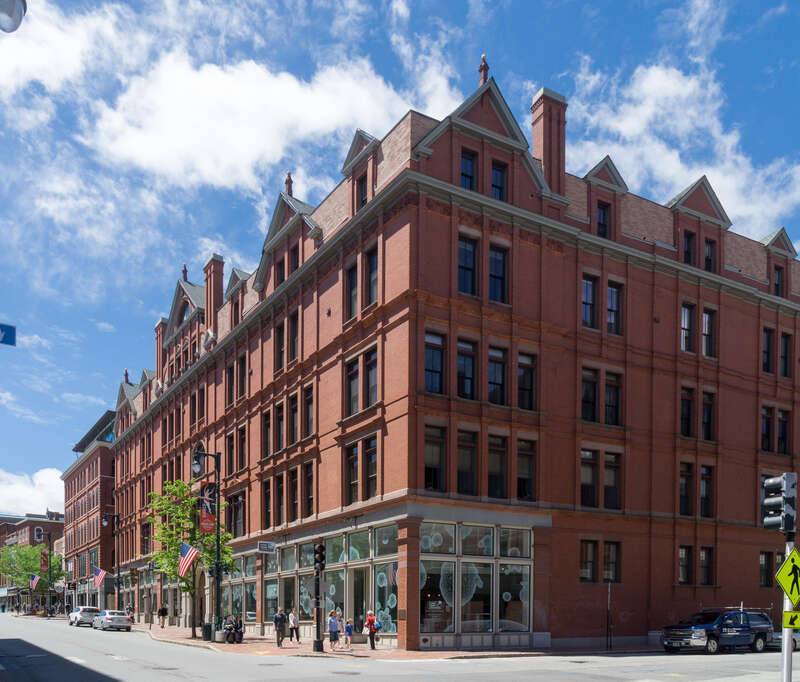 J.B. Brown Memorial Block is a historic commercial building at Congress and Casco Streets in downtown Portland, Maine. Built in 1883.