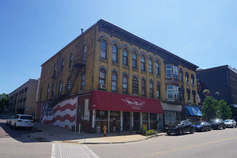 The Odd Fellows meeting hall in Janesville, Wisconsin (United States).