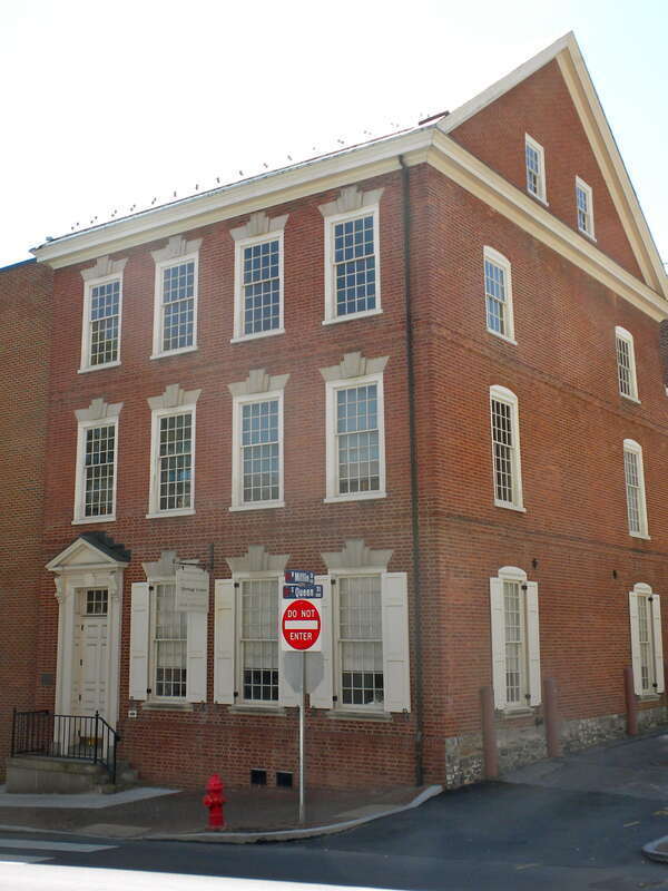 Jasper Yeates House on the NRHP since September 23, 1982. At 24 South Queen Street in central Lancaster (city), Pennsylvania.  Now houses a Preservation Society