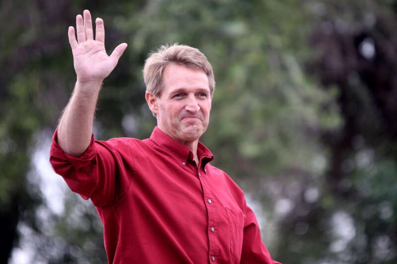 Congressman Jeff Flake at the Phoenix Veterans Day parade in Phoenix, Arizona.
 

Please attribute to Gage Skidmore if used elsewhere.
