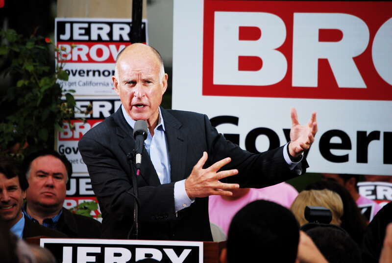 Jerry Brown rally in Victory Park, Stockton. Three days to go before the election &amp;amp; the push is on...