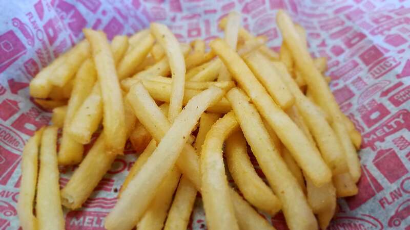 A medium order of fries served at a Jack in the Box in the Allied Gardens neighborhood of San Diego