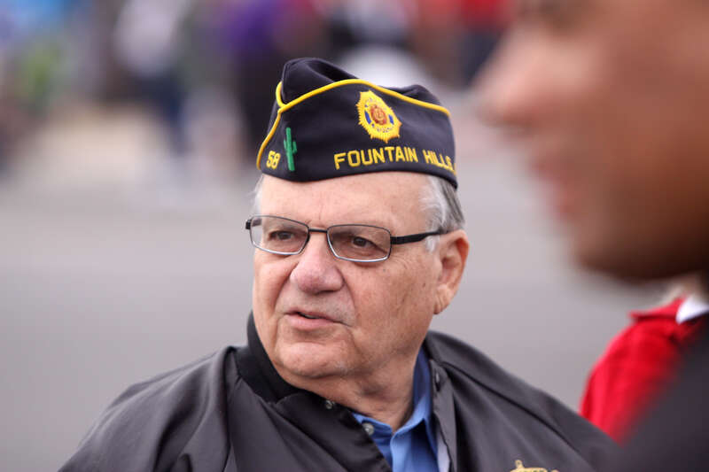 Sheriff Joe Arpaio at the Phoenix Veterans Day parade in Phoenix, Arizona.
Please attribute to Gage Skidmore if used elsewhere.