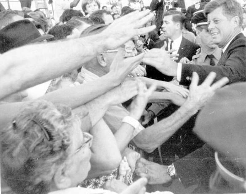 Persistent URL: http://floridamemory.com/items/show/32402
Local call number: RC09624
Title: John F. Kennedy shaking hands in Miami, Florida
Date: November 18, 1963
Physical descrip: 1 photoprint - b&amp;amp;w - 8 x 10 in.
Series Title: