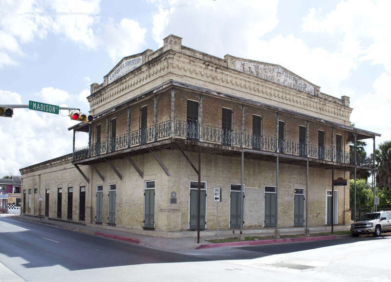 La Nueva Liberdad aka the Cueto Building in Brownsville Texas. Listed on the NRHP.