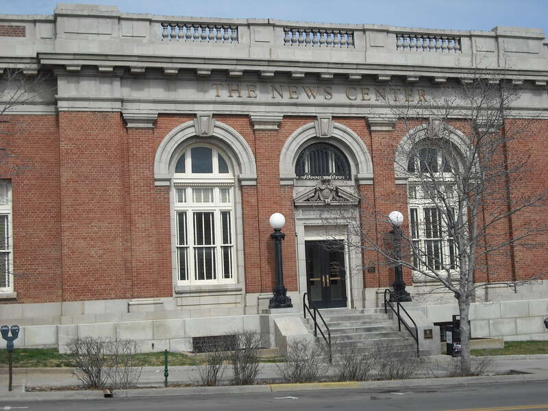 The old Lawrence Post Office.  Now used as the offices for The World Company, owner of the Lawrence Journal-World newspaper and the local Channel 6 TV stations.  On NRHP.
