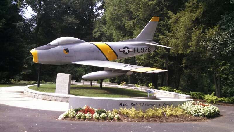 F-86 Sabre fighter plane in Greenville, SC.