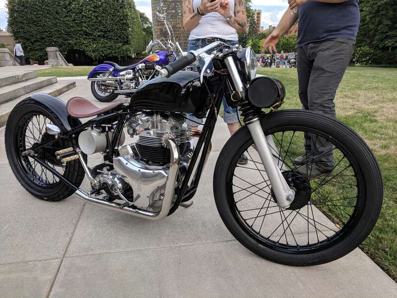 Art and Motorcycle Meetup at the Memorial Art Gallery in Rochester, New York.