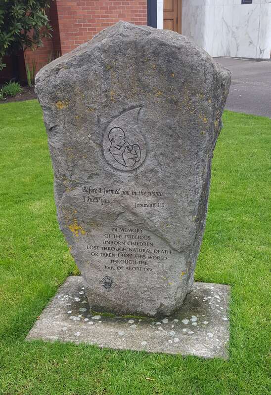 Memorial for the Unborn at Saint Joseph Catholic Church in Salem Oregon