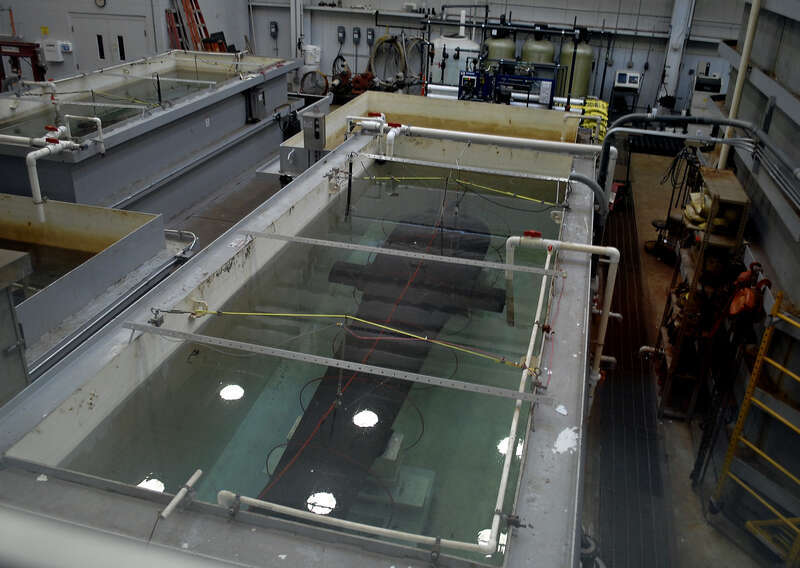 Undergoing restoration after being under the ocean for a century and a half.