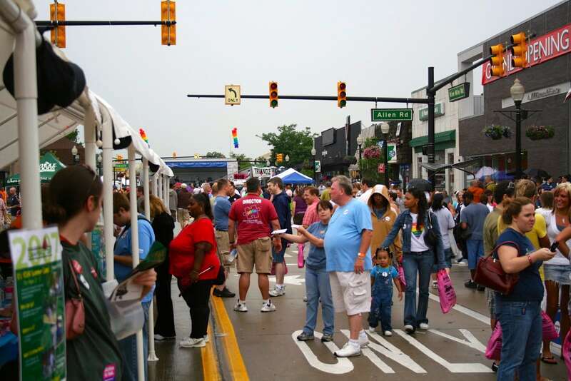 Crowd at Motor City Pride 2007 in Ferndale, Michigan