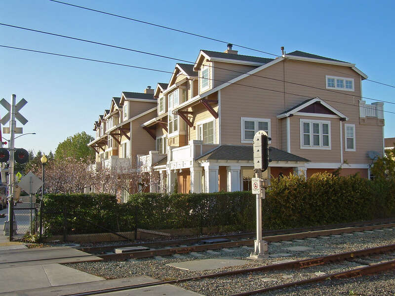 Campbell, California.  There are businesses located on the ground floor.