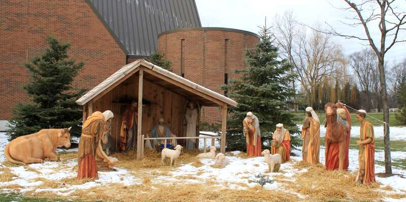 Nativity Scene, Saint James Catholic Church, 46325 Ten Mile Road, Novi, Michigan