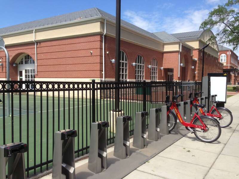 Capital Bikeshare station installed at Neal St &amp;amp; Trinidad Ave NE, adjacent to the Wheatley Education Campus.