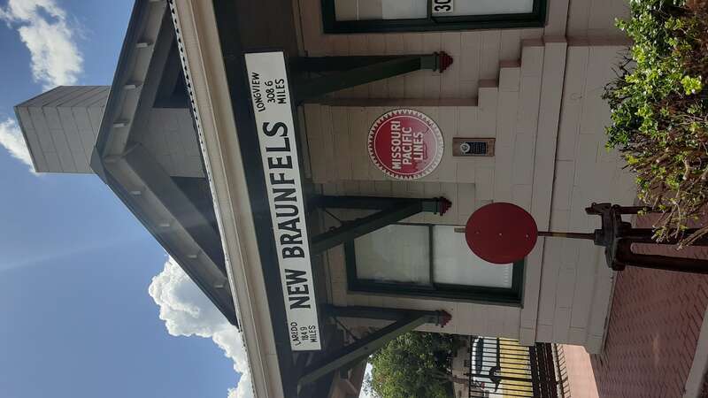 New Braunfels station on the MoPac (Missouri and Pacific) Railway line in New Braunfels, TX