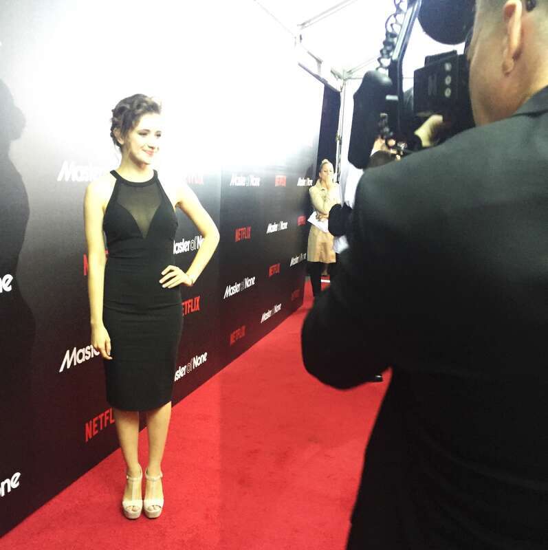 Noel Wells at the premier of Master of None