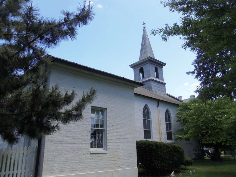 Old St. Mary's Church Catholic in Rockville, Maryland.  It located next door to the the present church and it is listed on the National Register of Historic Places.