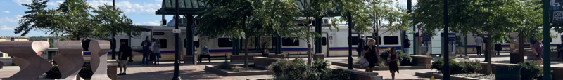 The Olde Town Arvada Station in Arvada, Colorado, USA on Friday afternoon, September 22, 2023. Superseded by File:Olde Town Arvada Station.jpg