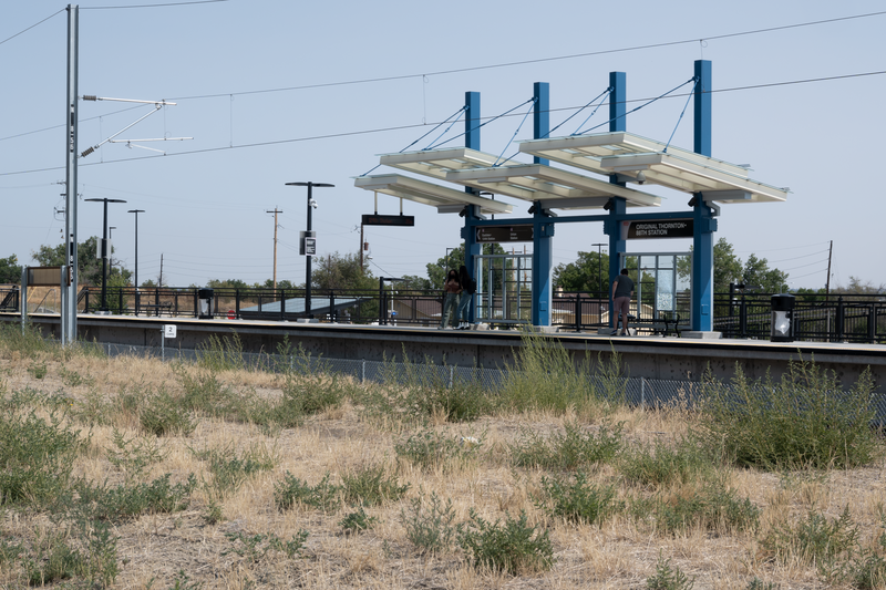 Original Thornton &amp;amp; 88th RTD station viewed from southwest.