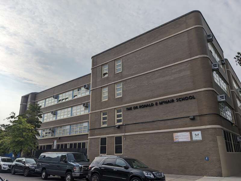 P.S. 005 Dr. Ronald McNair.jpg P.S. 005 Dr. Ronald McNair (elementary school located in the Bedford-Stuyvesant neighborhood of Brooklyn)