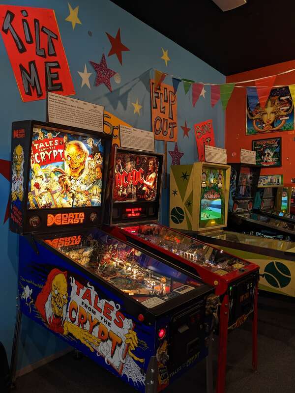 A Tales from the Crypt pinball machine at the Pacific Pinball Museum in Alameda, CA.