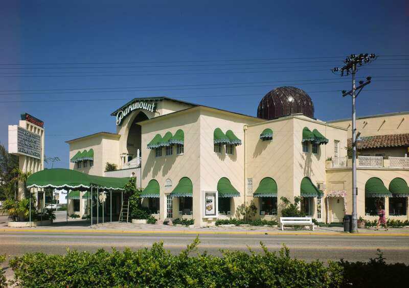 Front of the Paramount Theatre Building, located at 145 N. County Road in Palm Beach, Florida, United States.  
Built in 1926, it is listed on the National Register of Historic Places.
Image courtesy of federal HABS—Historic American Buildings Survey