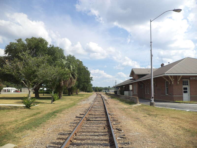 Pelham Depot (NE corner) Pelham, Mitchell County, Georgia