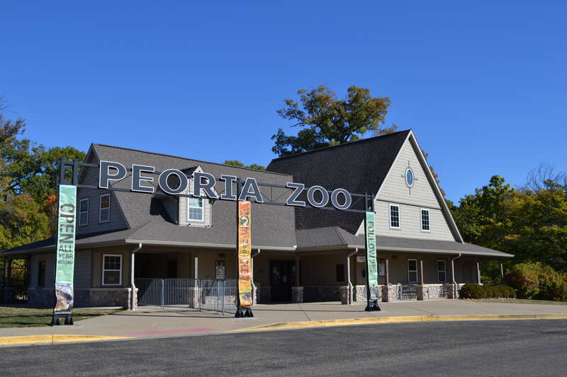 Peoria Zoo entrance, 2024