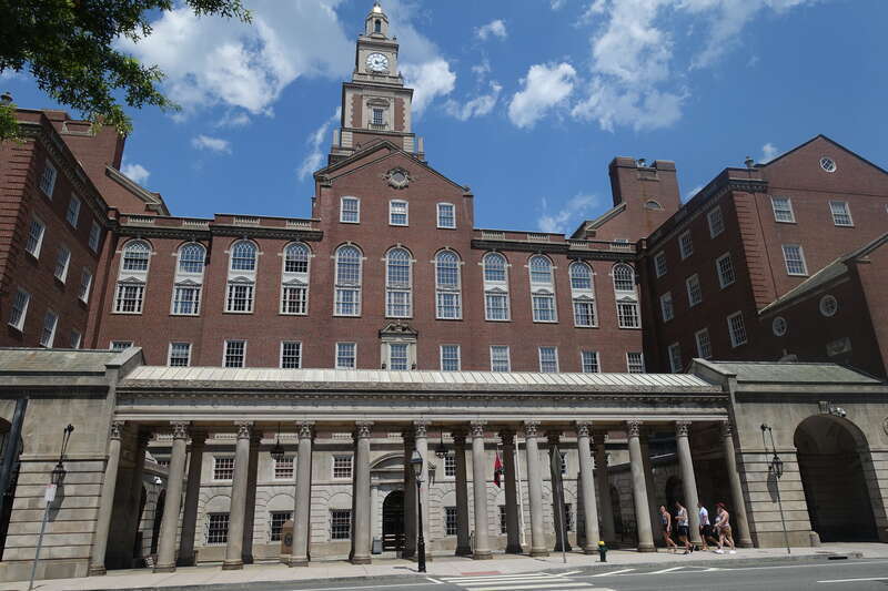 Spire of the Providence County Courthouse in Providence RI
