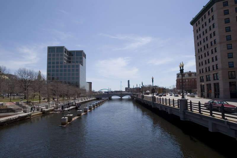 View over the Providence River, facing south