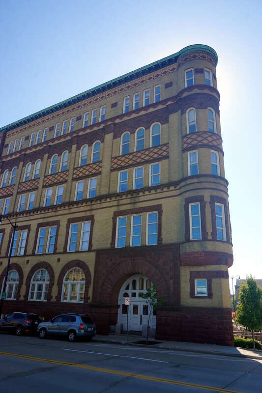 The Shoop Building in Racine, Wisconsin (United States).