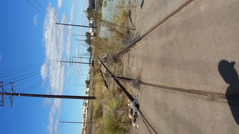 Abandoned Rail in Chula Vista near the former intersection of Walnut Avenue and I Street, west of Interstate 5.