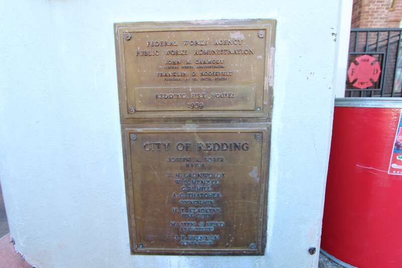 Art Deco Style firehouse built 1939 in Redding CA