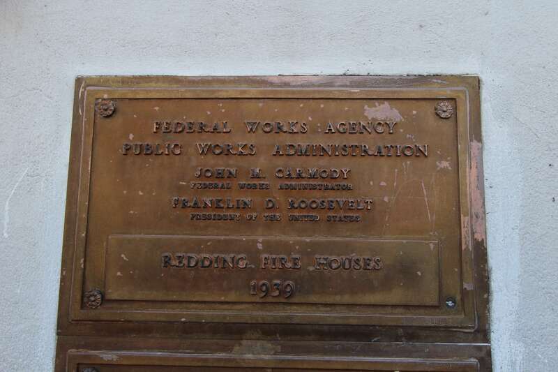 Art Deco Style firehouse built 1939 in Redding CA