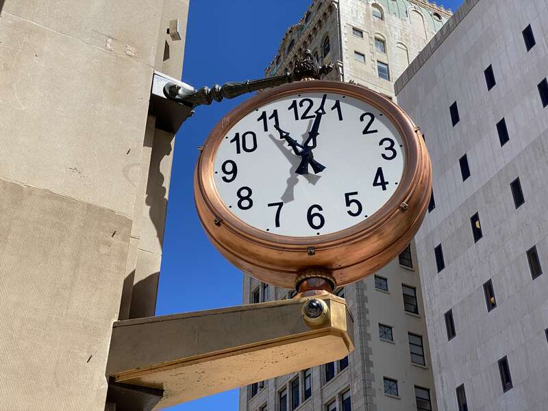 Restored Courthouse Building Clock - Miami FL Oct 2022