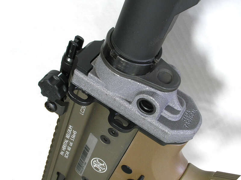 This is a sintered aluminum SLA (3D printed) of the Reyes adapter.  Almost there, I think.  Will test it at the OC Sheriff's range this week.