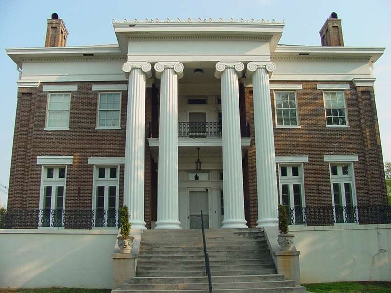 Rogers Hall — the 1854 Antebellum &quot;Courtview&quot; residence, on the University of North Alabama campus in Florence, Alabama.
Taken by me on May 27, 2007.