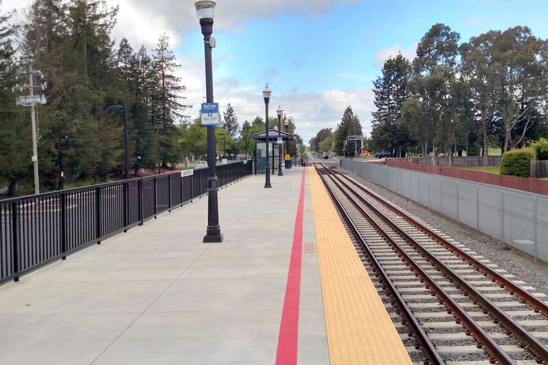 Rohnert Park station in April 2018