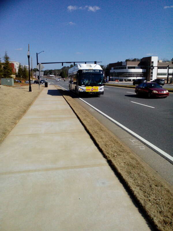Route 140 Southbound in front of Gwinnett Tech/Avalon