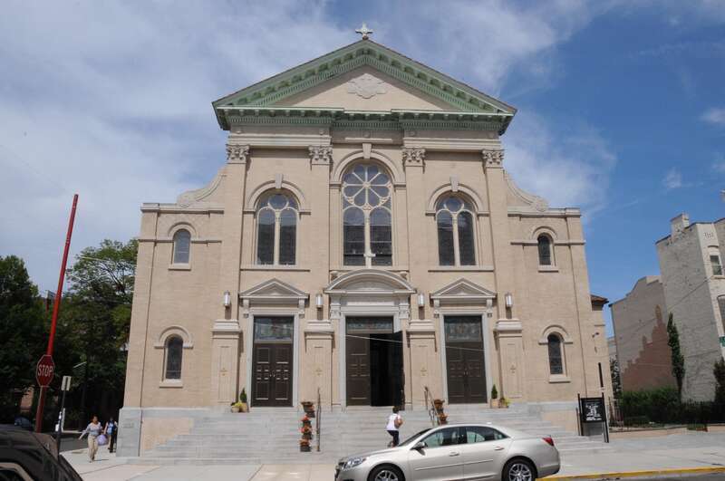 BUILT CIRCA 1927 IN ROMANESQUE STYLE AND RUN BY THE CAPUCHIN FRANCISCAN FRIARS.  THE CHURCH WAS BUILT TO SERVE THE ITALIAN-SPEAKING COMMUNITY