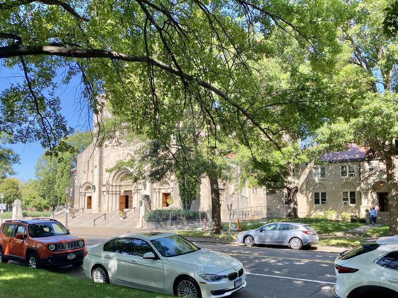 Built between 1919 and 1925 in the Romanesque Revival style, this church, originally known as St. Luke’s Catholic Church, was designed by John Theodore Comès and William Perry of the firm Comès, Perry and McMullen, as well as the Walter Butler Co.