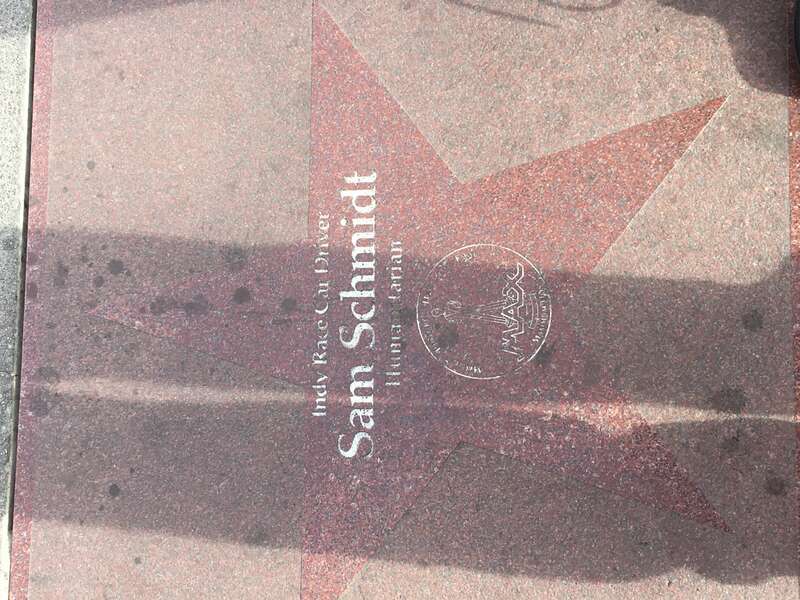 The Humanitarian Las Vegas Star for IndyCar driver Sam Schmidt.