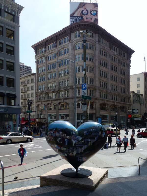 &quot;I love (heart)&quot; Union square  San Francisco, California, USA.
