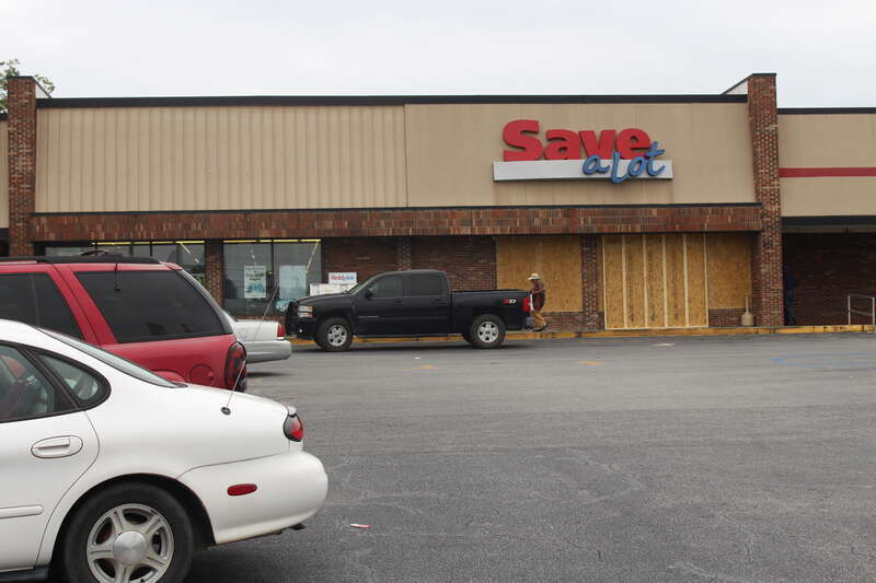 boarded up pre Irma in Valdosta, Lowndes County, Georgia