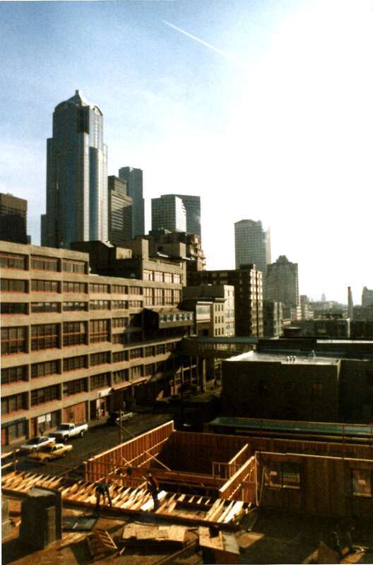 Skyscrapers in (probably) Seattle circa 1990s