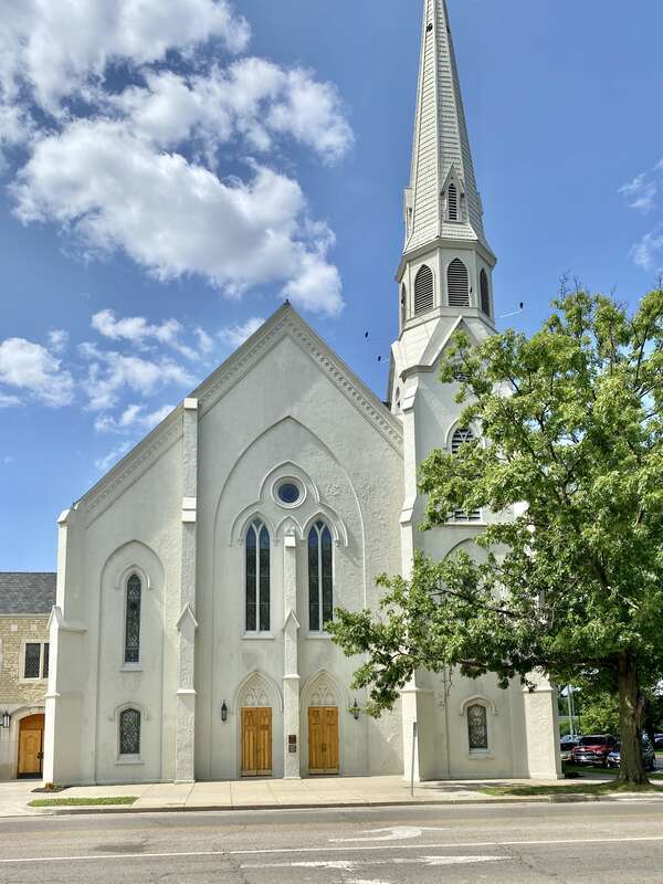Built in 1868, this Gothic Revival-style church was built to house the congregation of Second Presbyterian Church, one of two presbyterian congregations that occupy buildings a block apart in downtown Newark.  The building features a front and rear