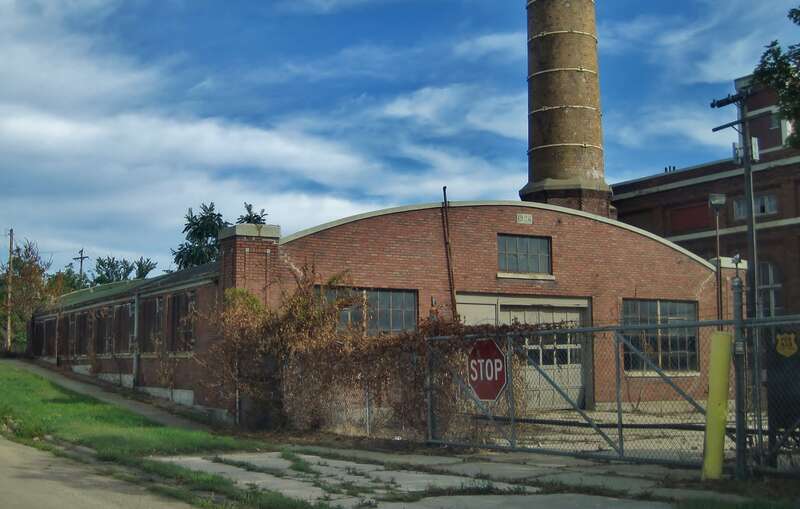 Section 11 in the Barber–Colman Company Historic District (1927). It was built as an executive garage, holding 18 cars.